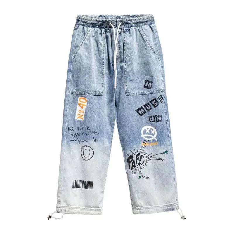 Korean Baggy Luxe-Graffiti