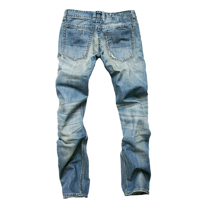 Denim Triple-Button Jeans