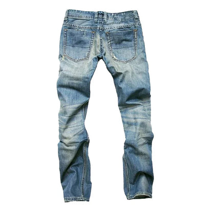 Denim Triple-Button Jeans