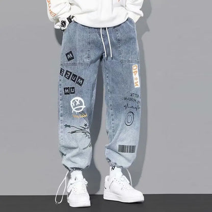 Korean Baggy Luxe-Graffiti